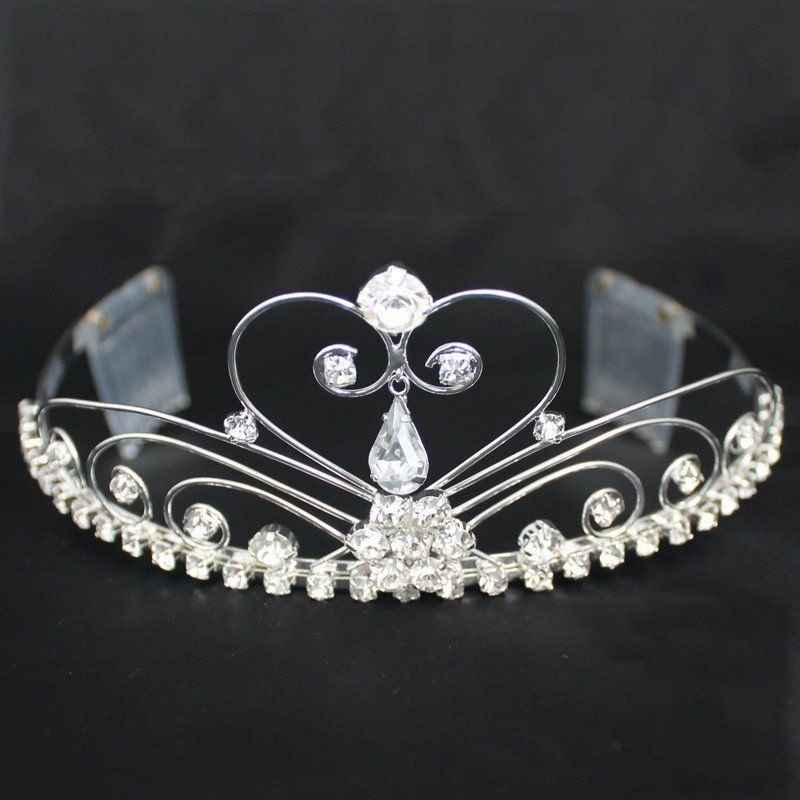 Bridal Tiara With Comb - Silver (GS40437)