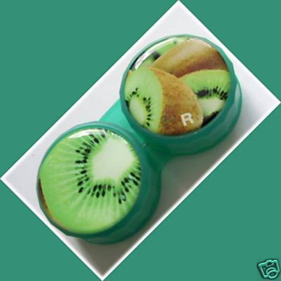 Kiwi Plum Summer Fruits Contact Lens Holder For Lenses