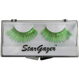 Stargazer Reusable False Eyelashes Bright Green and Foil 7