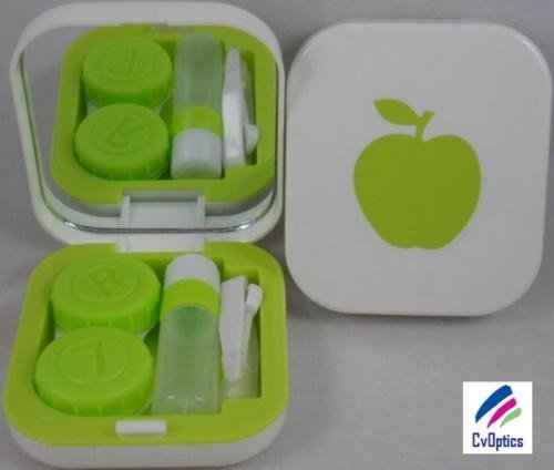 Green Design Contact Lens Travel Kit With Mirror