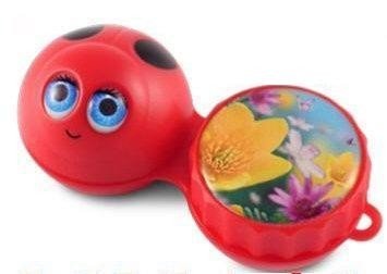 Ladybird 3D Contact Lenses Storage Soaking Case 