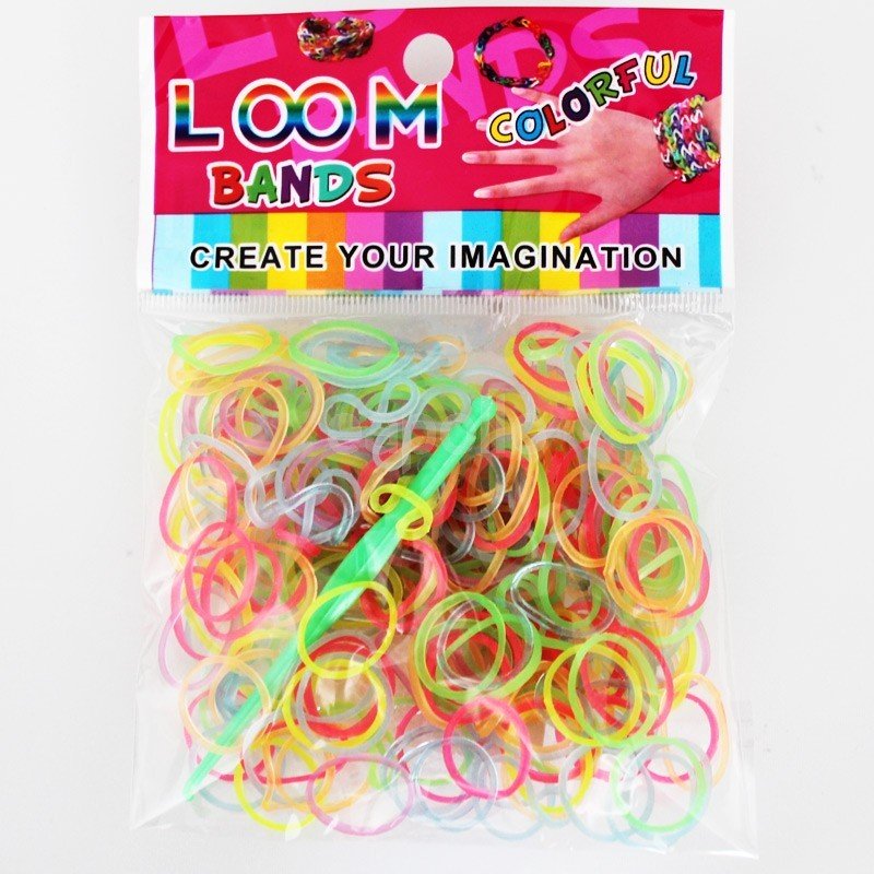 Glow in the Dark Loom Bands (Assorted Colours) 12 Packs