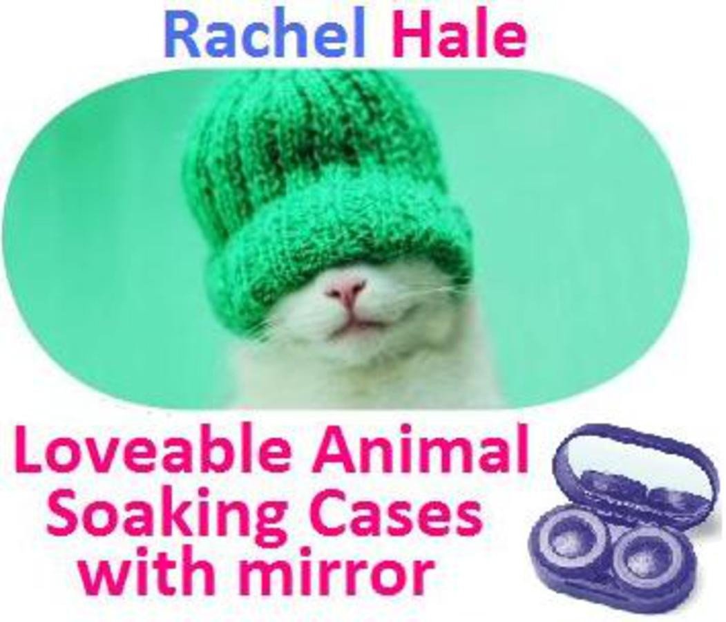 Kitten In a Hat Rachel Hale Contact Lens Soaking Case