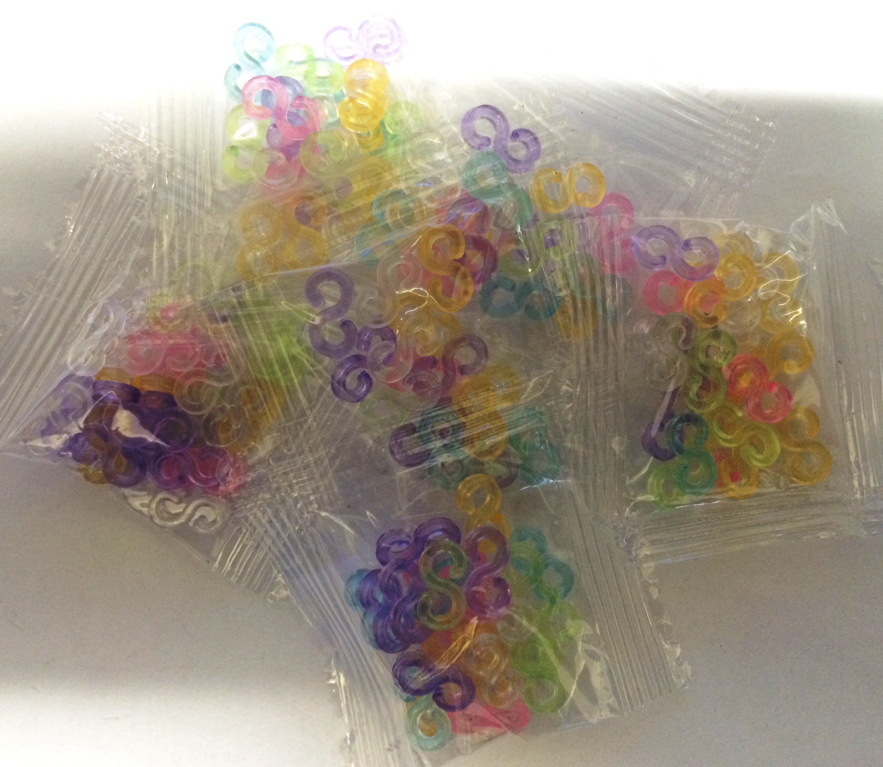 5 Packs of 24 S Clips For Loom Bands