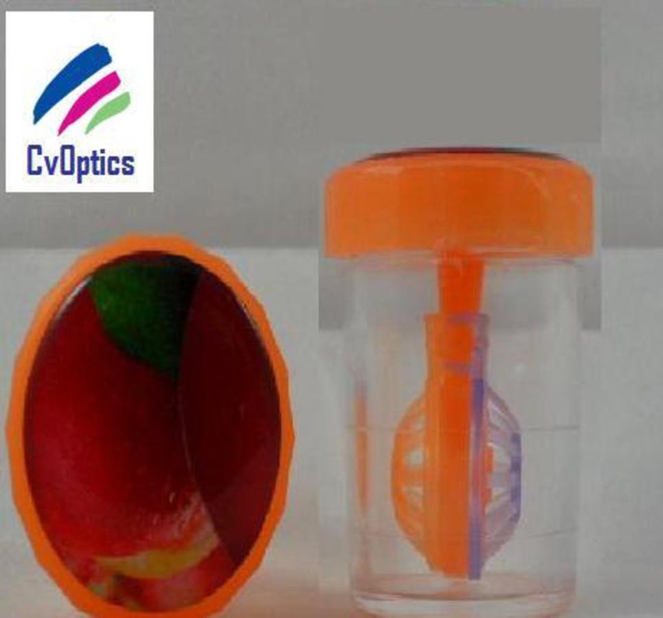 Peach Fruit Contact Lens Storage Soaking Barrel Case