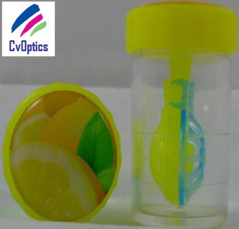 Lemon Fruit Contact Lens Storage Soaking Barrel Case