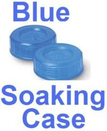 Electric Blue Contact Lens Soaking Case -Translucent Style