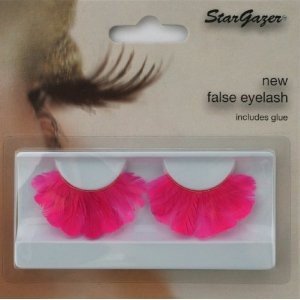 Stargazer Reusable False Eyelashes Bright Pink Thick Feathers 46