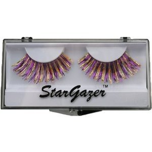 Stargazer Reusable False Eyelashes Purple & Gold Hologram Foil 23