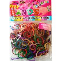 Colourful Loom Bands (Pearlised) 12 Packs