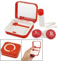 Smart Red Design Contact Lens Travel Kit