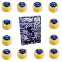 Pack Of 12 Caflon Mini Birthstones September (Sapphire) Ear Piercing Studs - 24ct