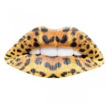 Leopard Print Temporary Lip Tattoo