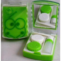 Lovely Green Frog Contact Lens Storage Soaking Travel Kit
