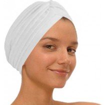 White Fashion Turban Funky Headwrap
