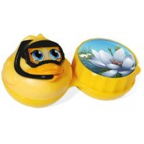 Funky Duck 3D Contact Lenses Storage Soaking Case 
