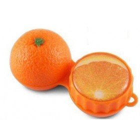 Orange 3D Contact Lenses Storage Soaking Case 