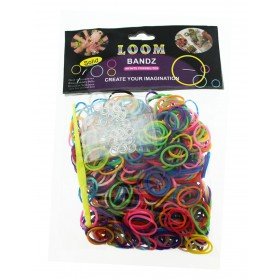 Loom Bands - Assorted Colours (600pcs) 12 Packs