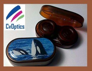 Orca Whale Endangered Species Contact Lens Soaking Case