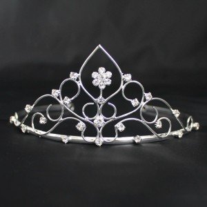 Bridal Tiara -Plaited Diamonds - Silver (GS40425)