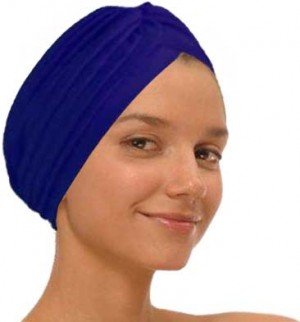 Navy Fashion Turban Funky Headwrap
