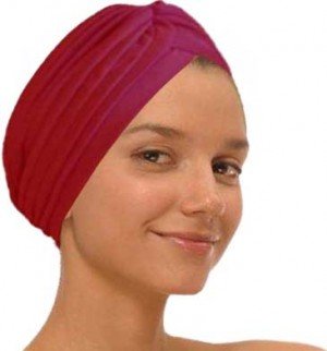 Red Fashion Turban Funky Headwrap