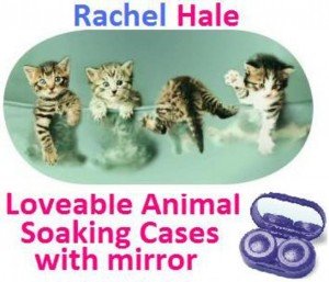 Kittens In a Bowl Rachel Hale Contact Lens Soaking Case