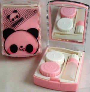 Lovely Panda Contact Lens Storage Soaking Travel Kit